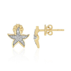 Gouden oorbellen met VVS1 Diamanten (G)