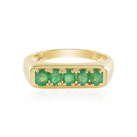 Zilveren ring met Socoto smaragden