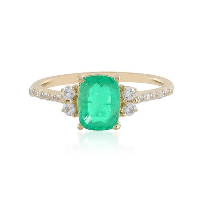 Gouden ring met een Russische smaragd
