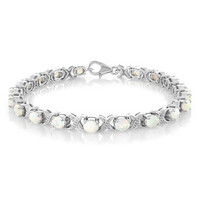 Zilveren armband met Welo-opalen
