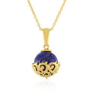 Zilveren halsketting met een lapis lazuli
