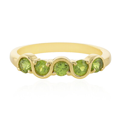 Gouden ring met Russische demantoïdes (La Revelle)