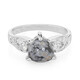 Zilveren ring met een sneeuwvlokken obsidiaan