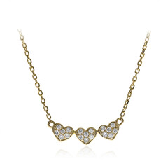 Gouden halsketting met I1 (H) Diamanten (CIRARI)