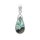 Zilveren hanger met een Gem silica (Bali Barong)