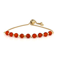 Zilveren armband met Rode onyxen