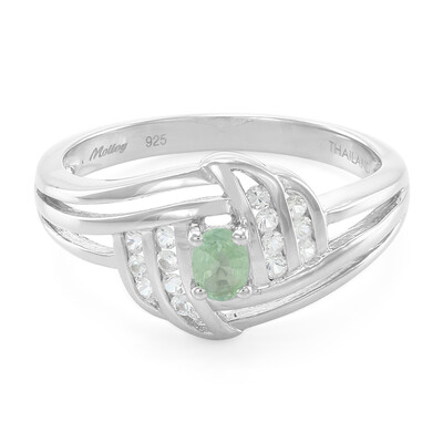 Zilveren ring met een Paraiba toermalijn