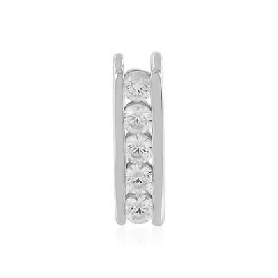 Zilveren hanger met zirkonen