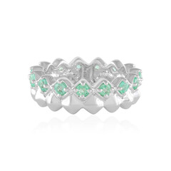 Zilveren ring met Russische smaragden (de Melo)