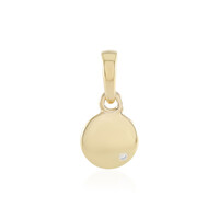 Zilveren hanger met een I2 (I) Diamant