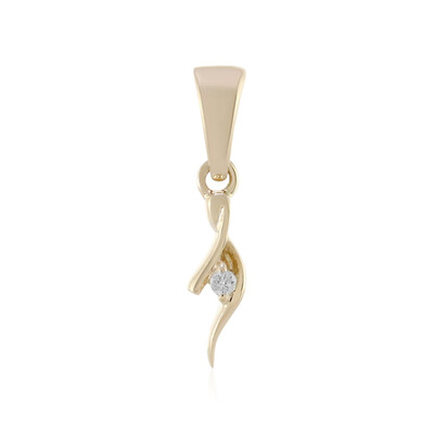 Gouden hanger met een SI1 (H) Diamant