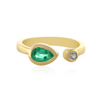 Zilveren ring met een Russische smaragd