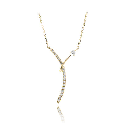 Gouden halsketting met een I1 (H) Diamant (CIRARI)