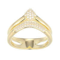 Zilveren ring met zirkonen (Adela Silber)