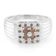Zilveren herenring met Fancy diamanten