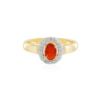 Zilveren ring met een Cherry Opaal
