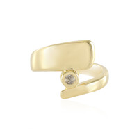 Zilveren ring met een I2 Bruine Diamant