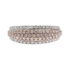 Gouden ring met I1 Roze Diamanten (CIRARI)