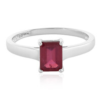 Zilveren ring met een Madagaskar Robijn