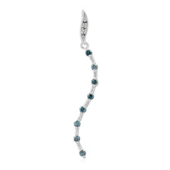 Zilveren hanger met Fancy diamanten