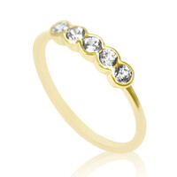 Gouden ring met zirkonen