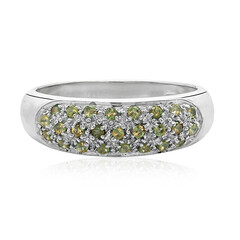Zilveren ring met alexandrieten