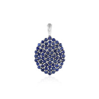 Gouden hanger met blauwe saffieren