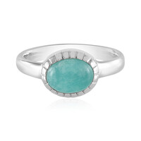 Zilveren ring met een amazoniet