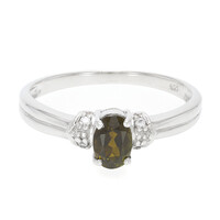 Zilveren ring met een toermalijn