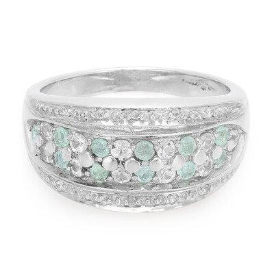 Zilveren ring met Paraiba toermalijnen