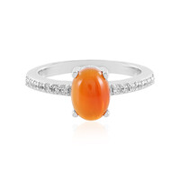 Zilveren ring met een Rode onyx