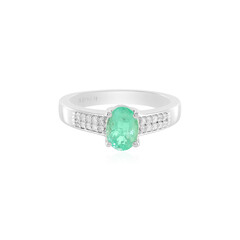 Zilveren ring met een Russische smaragd