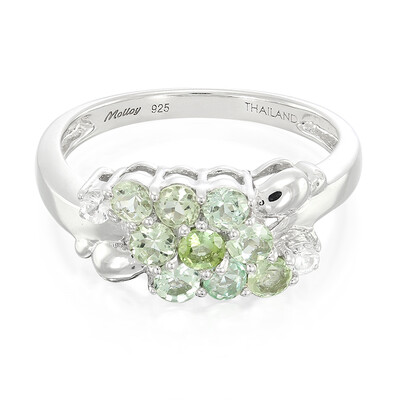 Zilveren ring met Paraiba toermalijnen