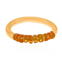 Zilveren ring met Mandarijn granaten