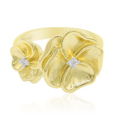 Zilveren ring met een I1 (G) Diamant