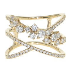 Gouden ring met I1 (H) Diamanten (CIRARI)