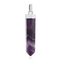 Zilveren hanger met een amethist