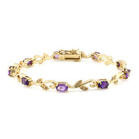 Zilveren armband met amethisten