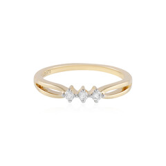 Gouden ring met SI1 (H) Diamanten
