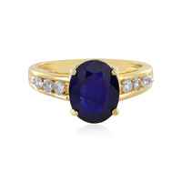 Zilveren ring met een Madagaskar Blauwe Saffier