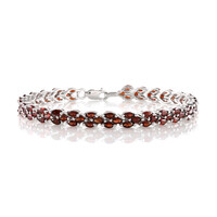 Zilveren armband met Mozambique granaten