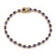 Zilveren armband met Madagaskar Blauwe Saffieren