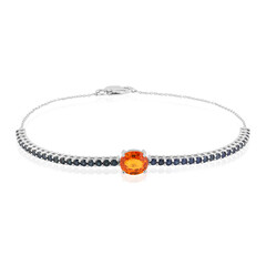 Gouden armband met een Ban Ka Cha oranje Saffier