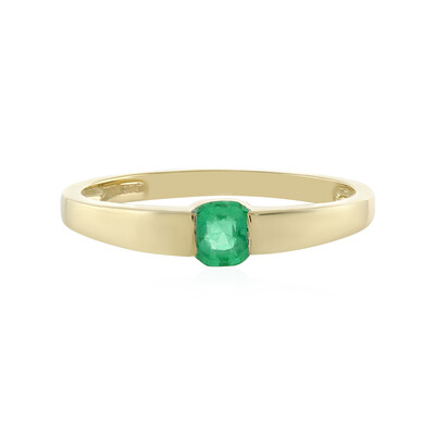 Gouden ring met een Columbiaanse smaragd