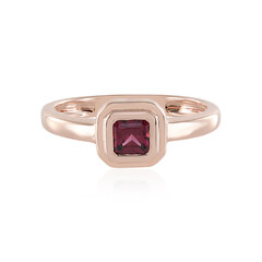 Zilveren ring met een rhodliet