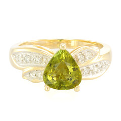Gouden ring met een koper toermalijn