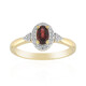 Gouden ring met een Songea robijn
