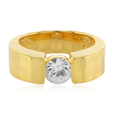 Zilveren ring met een zirkoon (MONOSONO COLLECTION)