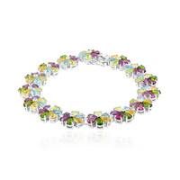 Zilveren armband met rhodolieten
