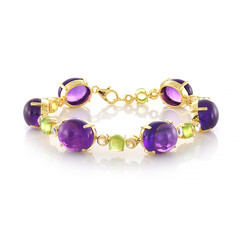 Zilveren armband met amethisten